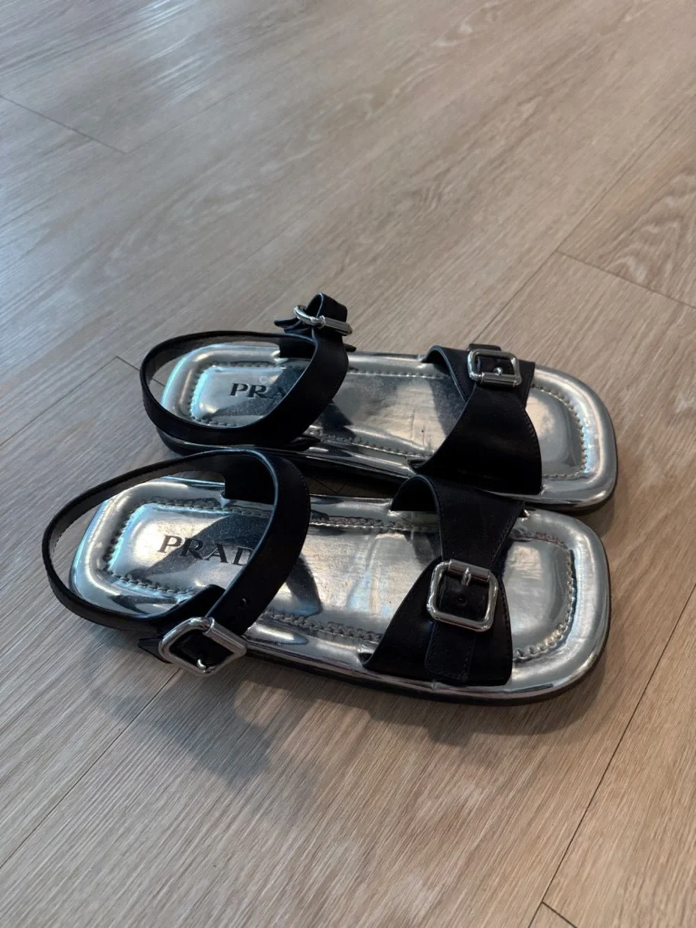 Prada Silver Sandal - Picture 2 of 5
